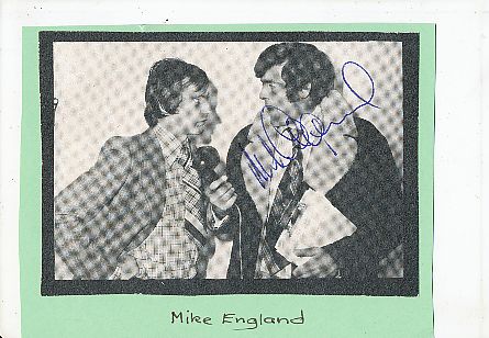 Mike England   Wales   Fußball Autogramm Bild  original signiert 