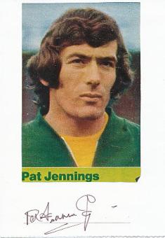 Pat Jennings Nordirland   Fußball Autogramm Karte  original signiert 