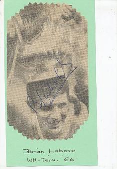 Brian Labone † 2006 England WM 1970  Fußball Autogramm Bild  original signiert 