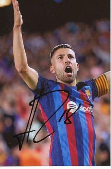 Jordi Alba   FC Barcelona  Fußball  Autogramm Foto  original signiert 
