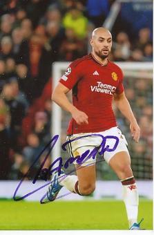 Sofyan Amrabat  Manchester United  Fußball  Autogramm Foto  original signiert 
