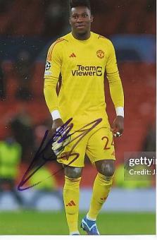 Andre Onana   Manchester United  Fußball  Autogramm Foto  original signiert 