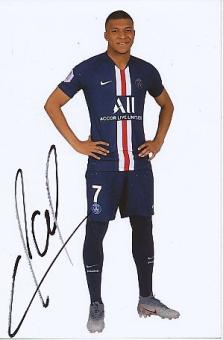 Kylian Mbappe   PSG Paris Saint Germain  Fußball  Autogramm Foto  original signiert 