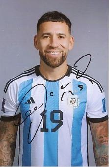 Nicolas Otamendi  Argentinien Weltmeister WM 2022  Fußball  Autogramm Foto  original signiert 