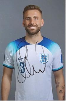 Luke Shaw  England  Fußball Autogramm Foto original signiert 