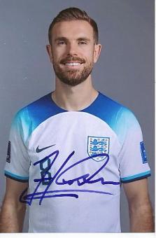 Jordan Henderson  England  Fußball Autogramm Foto original signiert 