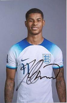 Marcus Rashford  England  Fußball Autogramm Foto original signiert 