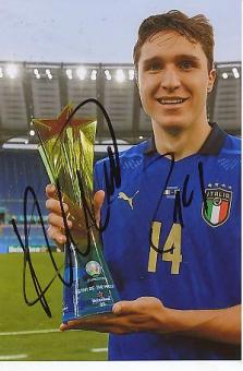 Federico Chiesa   Italien  Fußball Autogramm Foto original signiert 