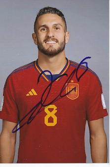 Koke   Spanien  Fußball Autogramm Foto original signiert 