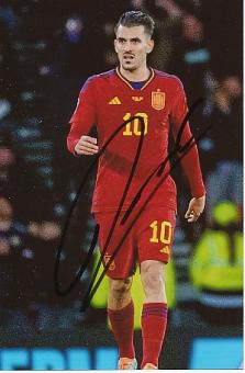 Dani Ceballos   Spanien  Fußball Autogramm Foto original signiert 