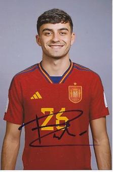 Pedri   Spanien  Fußball Autogramm Foto original signiert 