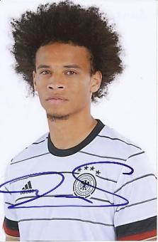 Leroy Sane   DFB  Fußball  Autogramm Foto  original signiert 