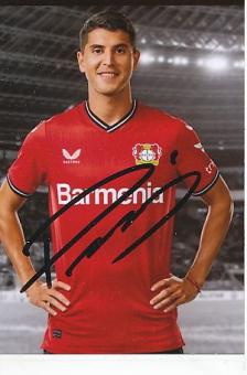 Exequiel Palacios  Bayer 04 Leverkusen  Fußball  Autogramm Foto  original signiert 