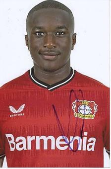 Moussa Diaby  Bayer 04 Leverkusen  Fußball  Autogramm Foto  original signiert 