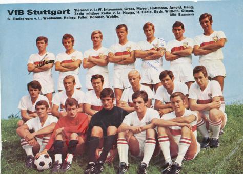 VFB Stuttgart   Mannschaftsbild Fußball original signiert 
