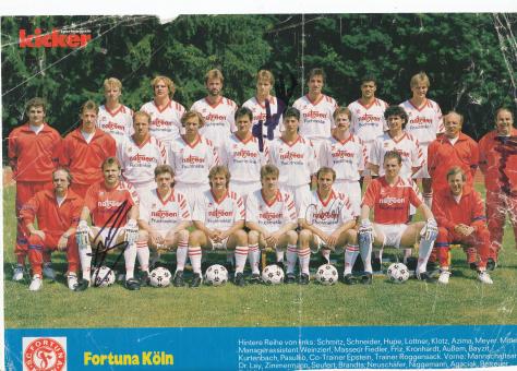 SC Fortuna Köln  1991/1992  Mannschaftsbild Fußball original signiert 