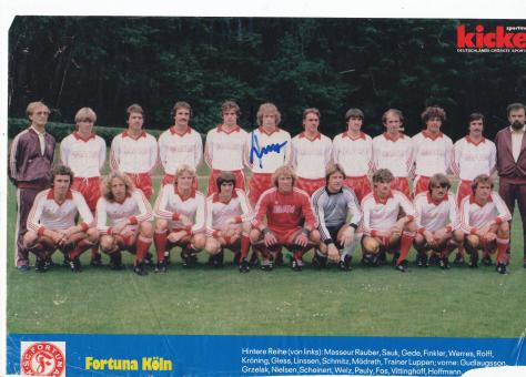 SC Fortuna Köln  1981/1982  Mannschaftsbild Fußball original signiert 