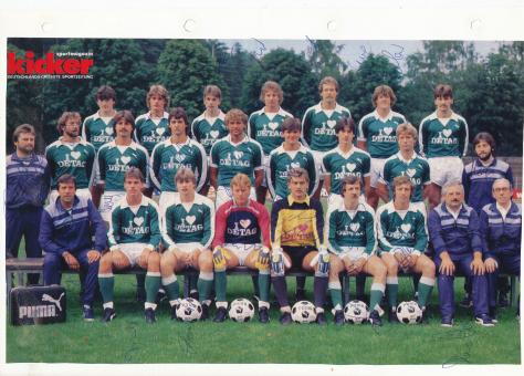 FC Homburg  Mannschaftsbild Fußball original signiert 