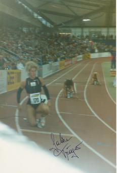 Sabine Tröger  Österreich   Leichtathletik Autogramm 20x30 cm Foto original signiert 