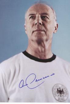 Franz Beckenbauer  DFB  Weltmeister  Fußball Bild original signiert 