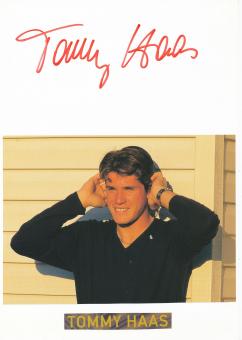 Tommy Haas  Tennis Autogramm Karte  original signiert 
