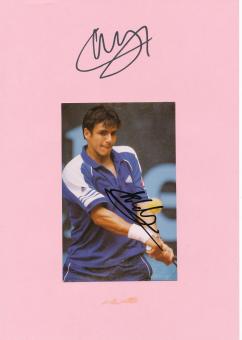 Mariano Zabaleta  Argentinien  Tennis  Tennis Autogramm Karte  2 x original signiert 