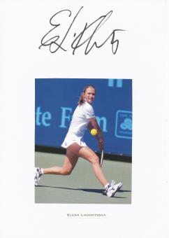 Elena Likhovtseva  Rußland  Tennis  Tennis Autogramm Karte  original signiert 