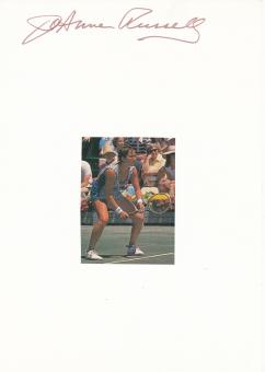 JoAnne Russell  USA  Tennis  Tennis Autogramm Karte  original signiert 