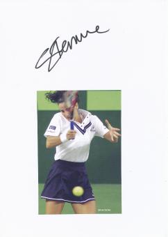 Silvia Farina  Italien  Tennis  Tennis Autogramm Karte  original signiert 