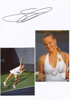 Agnes Szavay  Ungarn  Tennis  Tennis Autogramm Karte  2 x original signiert 