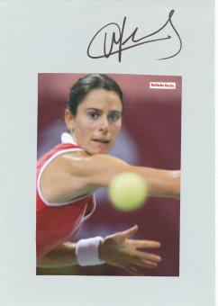 Nathalie Dechy  Frankreich  Tennis  Tennis Autogramm Karte  original signiert 