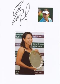 Zheng Jie  China  Tennis  Tennis Autogramm Karte  original signiert 