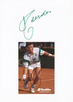 Andrea Gaudenzi  Italien  Tennis  Tennis Autogramm Karte  2 x original signiert 