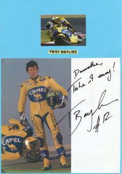 Troy Bayliss  Australien Motorrad Autogramm Karte  original signiert 