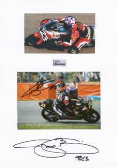2 x Gino Borsoi  Italien  Motorrad Autogramm Karte  original signiert 