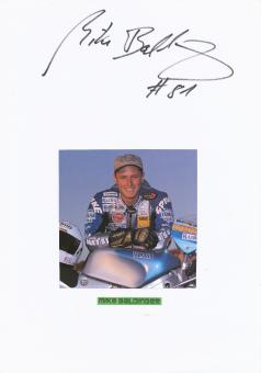 Mike Baldinger  Motorrad Autogramm Karte  original signiert 