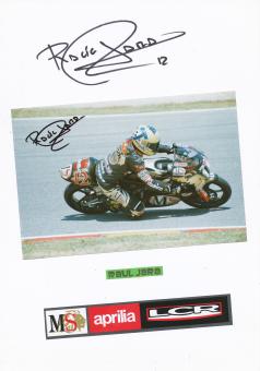 2 x Raul Jara    Motorrad Autogramm Karte  original signiert 