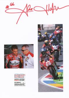 Alex Hofmann  Motorrad Autogramm Karte  original signiert 