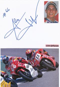 Alex Hofmann  Motorrad Autogramm Karte  original signiert 