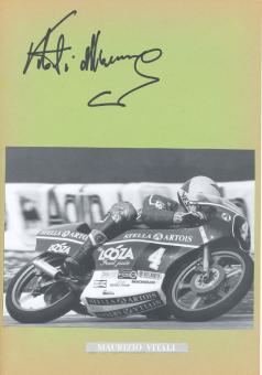 Maurizio Vitali  Italien  Motorrad Autogramm Karte  original signiert 