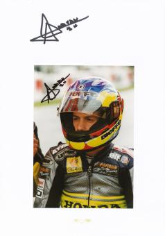 2 x  Adrian Araujo   Motorrad Autogramm Karte  original signiert 