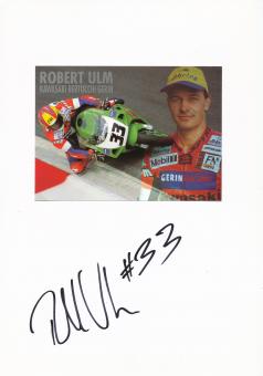 Robert Ulm   Motorrad Autogramm Karte  original signiert 
