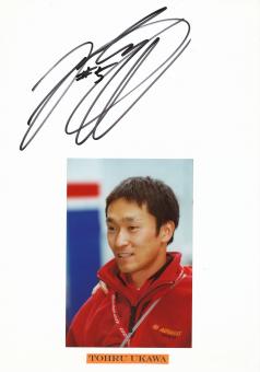 Tohru Ukawa  Japan   Motorrad Autogramm Karte  original signiert 