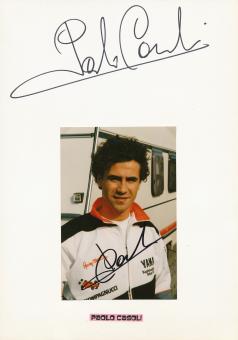 2 x  Paolo Casoli   Motorrad Autogramm Karte  original signiert 