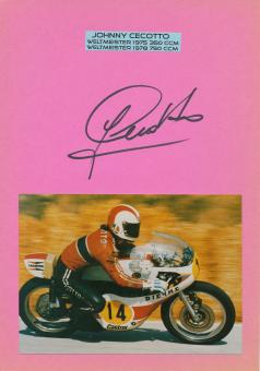 Johnny Cecotto  Italien   Motorrad Autogramm Karte  original signiert 