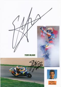 2 x  Toni Elias  Spanien   Motorrad Autogramm Karte  original signiert 