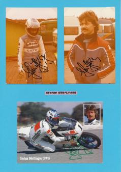 3 x  Stefan Dörflinger   Motorrad Autogramm Karte  original signiert 