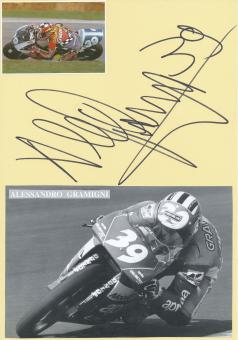 Alessandro Gramigni  Italien   Motorrad Autogramm Karte  original signiert 