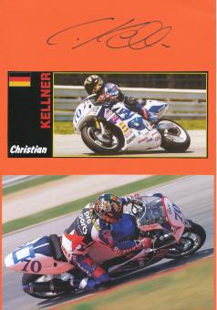Christian Kellner   Motorrad Autogramm Karte  original signiert 