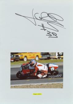 Gregory Leblanc   Motorrad Autogramm Karte  original signiert 